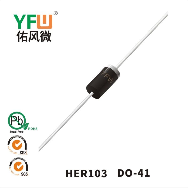 HER103 DO-41高效率二極管  YFW佑風微原廠